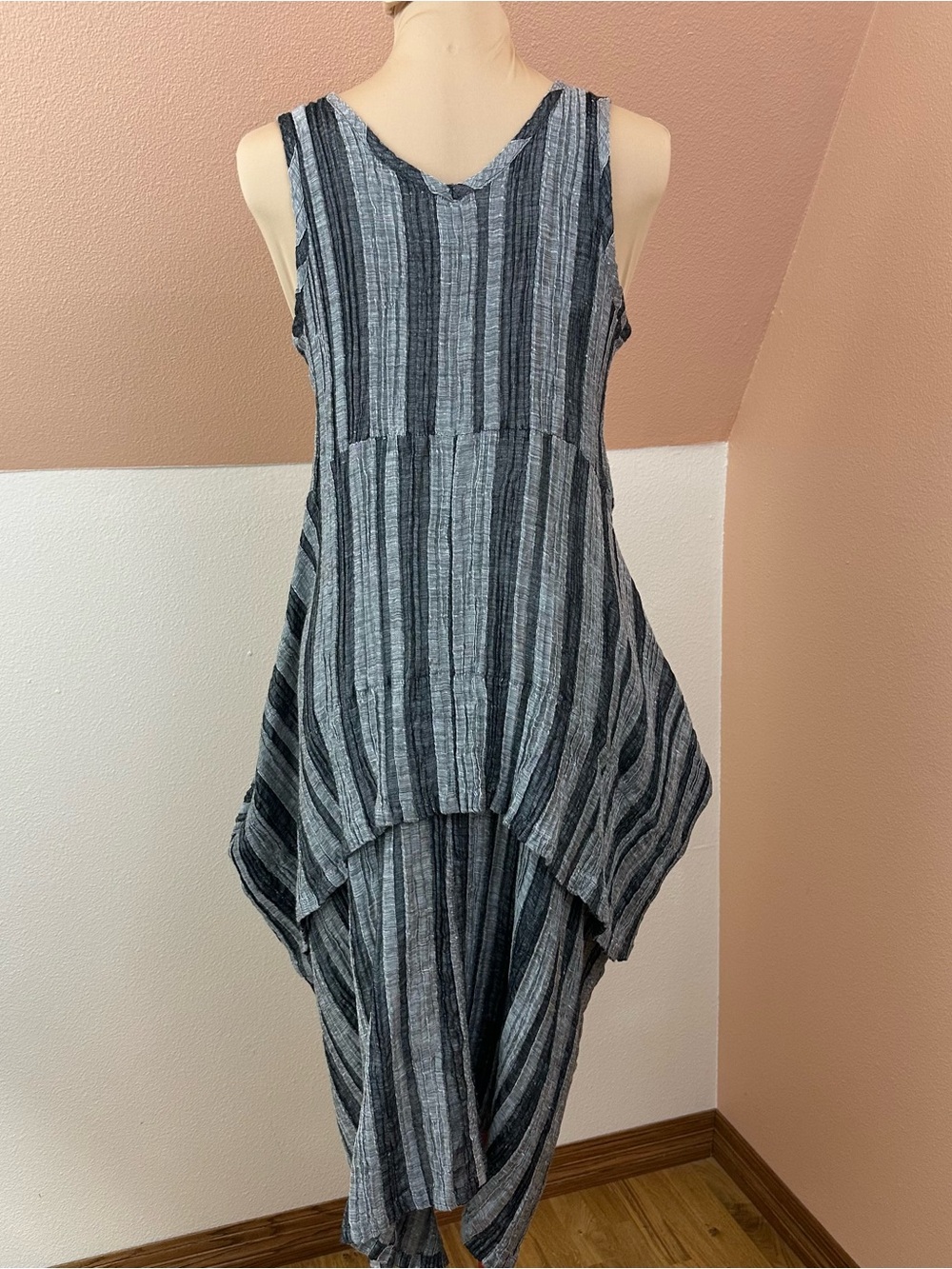 Dress To Kill Jane Mohr Dress ONE SIZE 100% Cotton Crinkle Gauze Lagenlook NWOT - Picture 11 of 13